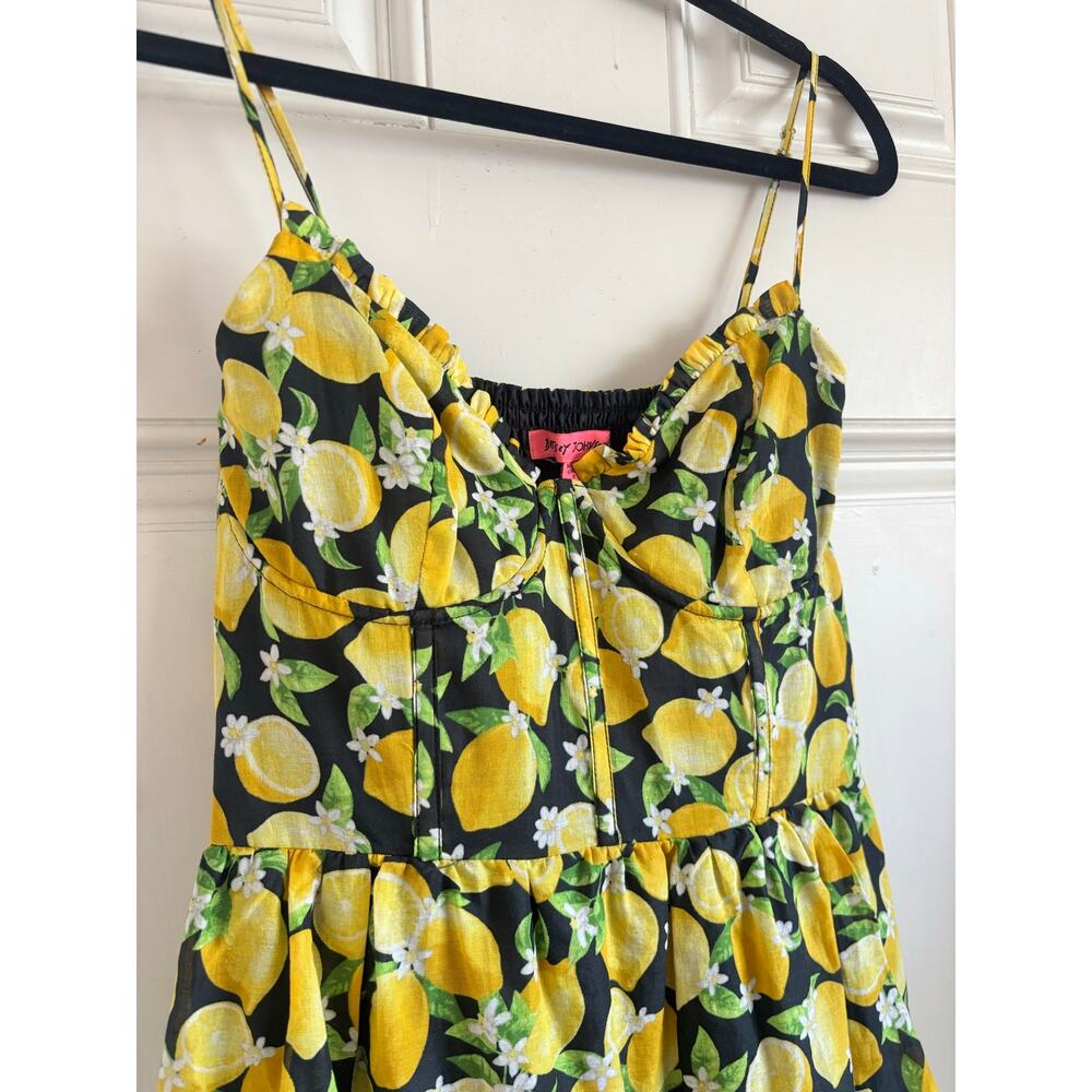 Betsey Johnson La La Lemons corset maxi dress size 8 - Picture 9 of 9